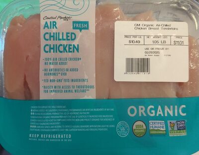 Organic Air Chilled Chicken Breast Tenderloins