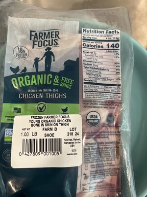 Organic And Free Range Bone-in Skin-on Chicken Thighs