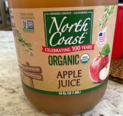Organic apple juice
