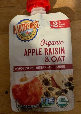 Organic Apple Raisin Oatmeal