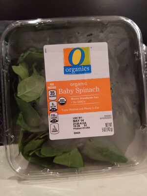 Organic baby spinach