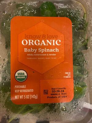 Organic Baby Spinach