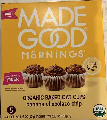 Organic Baked Oat Cups