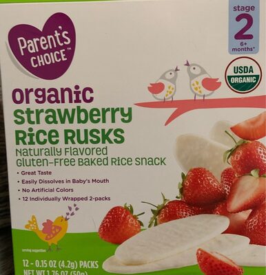 Organic Banana Rice Rusks