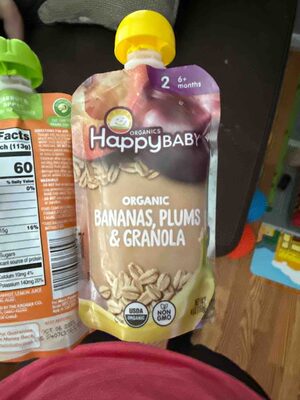 Organic Bananas, Plums & Granola