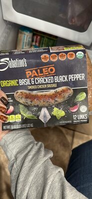 Organic Basil & Cracked Black Pepper Smoked Chicken Sausage