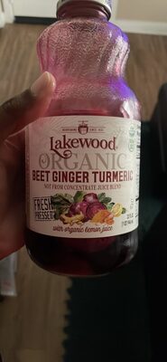 Organic Beet Ginger Turmeric Juice Blend