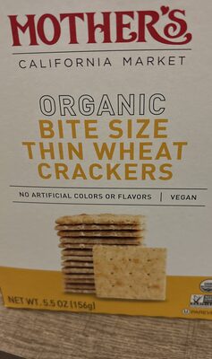 Organic bite-size Thin Wheat Cracker