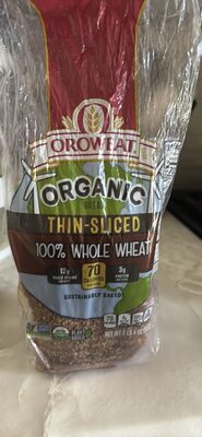 Organic Bread Thin-Sliced 100% Whole Wheat