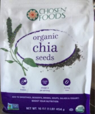 Organic chia seeds, chia