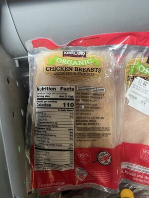 Organic Chicken Breasts Boneless & Skinless