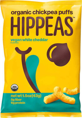 Organic Chickpea Puffs-Yellow Pea, Vegan White Cheddar