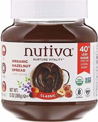 Organic Classic Hazelnut Spread With Cocoa