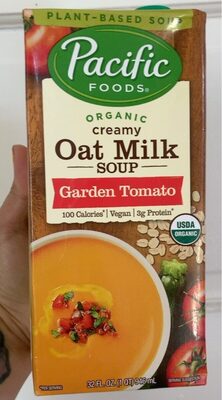 Organic creamy oat milk soup Garden Tomato