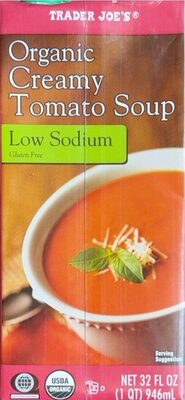 Organic Creamy Tomato Soup (Low Sodium, Gluten Free)