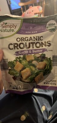 Organic Croutons Garlic & Butter