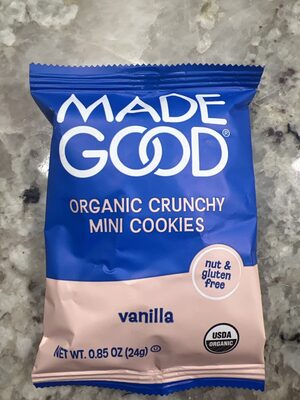 Organic Crunchy Mini Cookies Vanilla