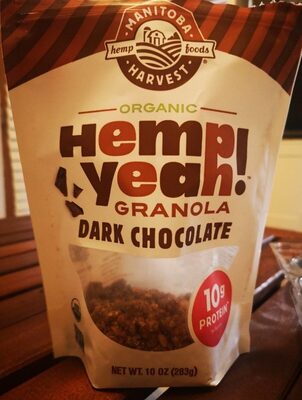 Organic dark chocolate granola