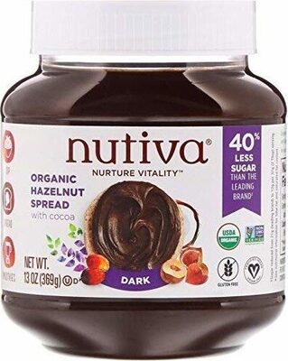 Organic Dark Hazelnut Spread With Cocoa