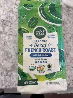 Organic Decaf French Roast Ground Coffee