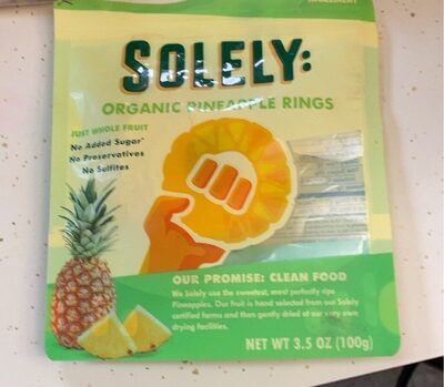 Organic Dried Fruit Pineapple Rings
