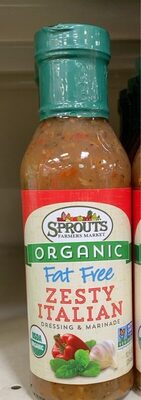 Organic Fat Free Zesty Italian Dressing & Marinade