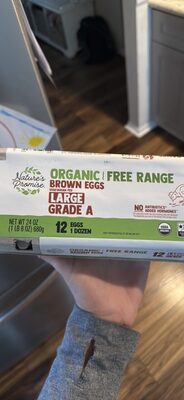 ORGANIC FREE RANGE BROWN EGGS