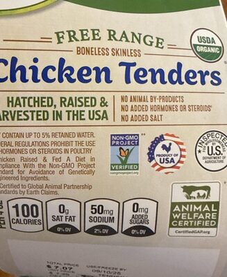 Organic Free Range Chicken Tenders