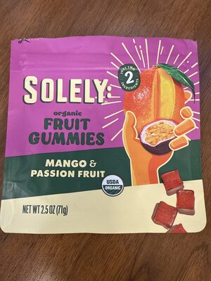 Organic Fruit Gummies Mango & Passion Fruit
