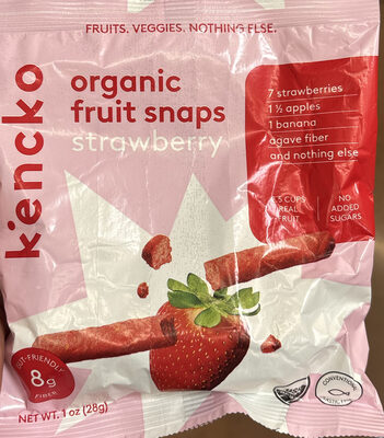 Organic Fruit Snaps Strawberry