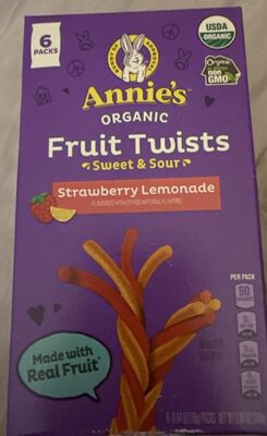 Organic Fruit Twists Sweet & Sour Strawberry Lemonade