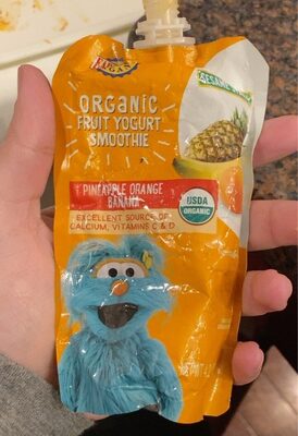 Organic fruit yogurt smoothie