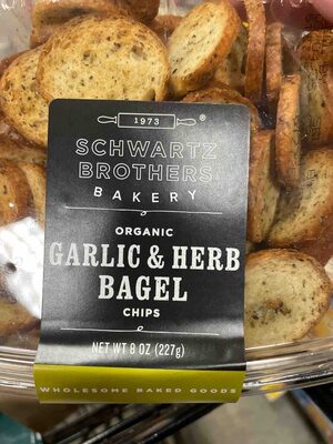 Organic Garlic & Herb Bagel Chips