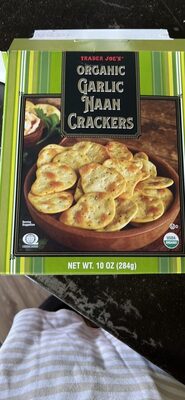 Organic Garlic Naan Crackers