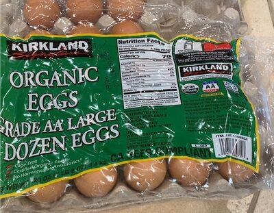 Organic Grade AA Large Eggs