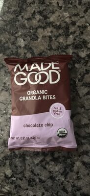 ORGANIC GRANOLA BITES chocolate chip