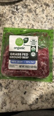 organic GRASS FED GROUND BEEF