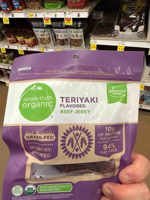 Organic Grass-fed Teriyaki Flavored Beef Jerky