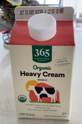 Organic heavy cream
