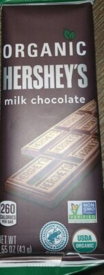Organic Hershey milk chocolate