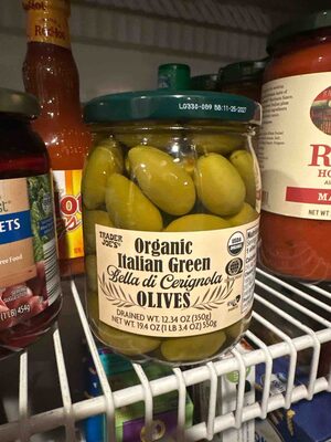 Organic Italian Green Bella Di Cerignola Olives