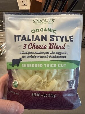 Organic Italian Style 3 Cheese Blend