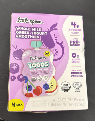 Organic Kids Very Berry Lowfat Yogurt Smoothie