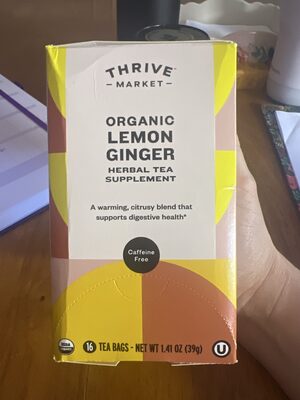 Organic Lemon Ginger Herbal Tea