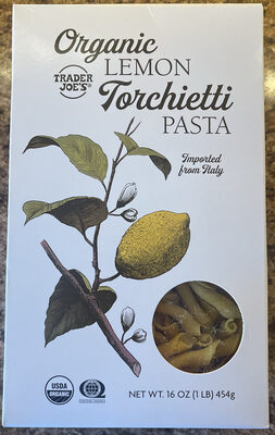 Organic Lemon Torchietti Pasta