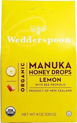 Organic Manuka Honey Drops Lemon With Bee Propolis
