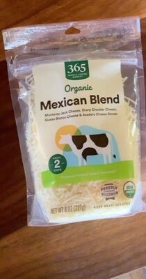 Organic mexican blend cheese