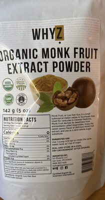 Organic Monk Fruit Extract Powder