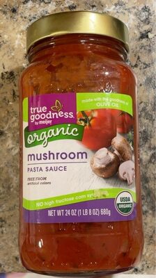 Organic mushroom pasta sauce