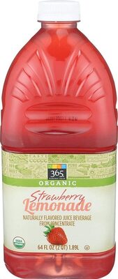 Organic naturally flavored juice beverage from concentrate